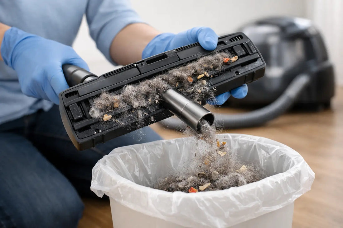 How to Clean Vacuum Head Without Touching Debris