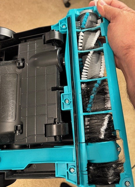 Clean Brush Roll After Using EZ Vac Brush