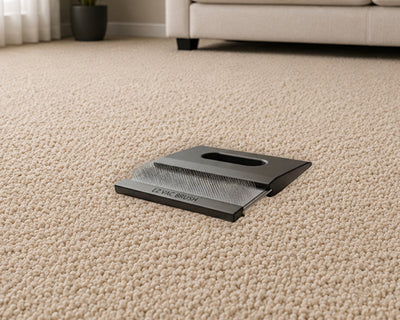 1. Place The EZ VAC Brush on the Floor