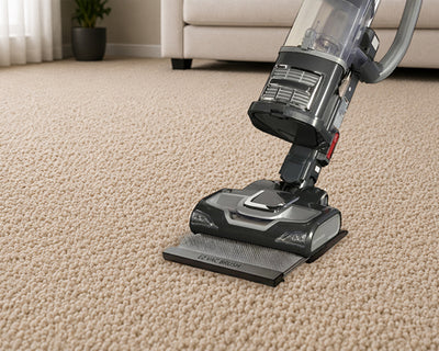 2. Push your Vacuum Onto The EZ VAC BRUSH